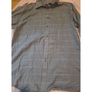 Van Heusen dress shirt‎ mens size L 16-16 1/2 button up long sleeve blue